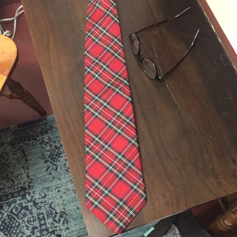 Brooks brothers tartan tie made in USA.